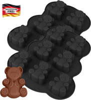 Silikon Backform BäR 3D Kuchen, Kekse, Desserts, Antihaft, Wiederverwendbar