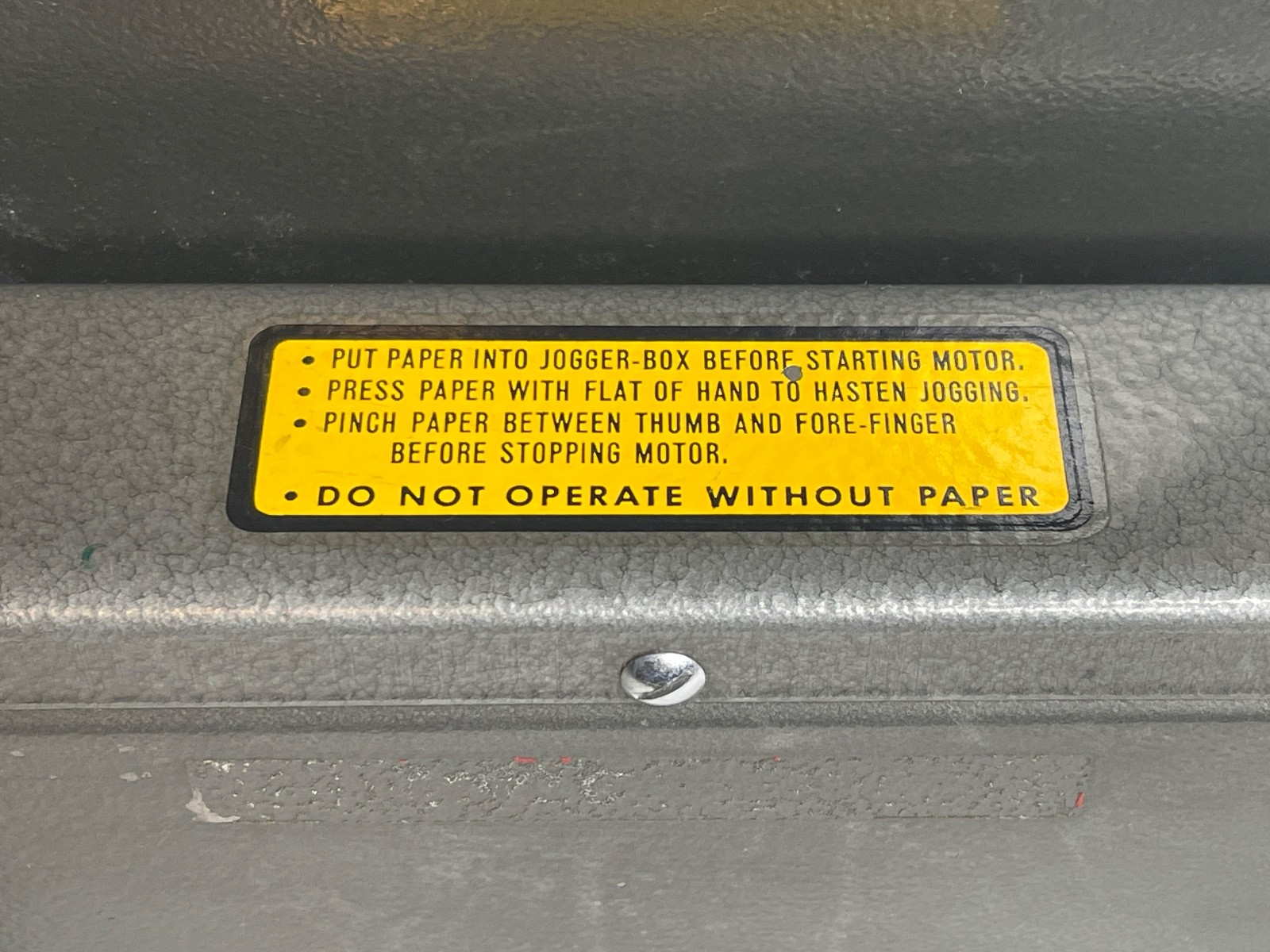 Vintage LECTROJOG Office Paper Jogger 775. Good condition, tested. 