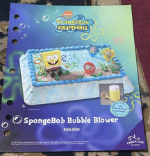 SpongeBob Buble Blower Birthday Cake Insert Display 
