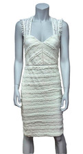 Robe Pull Blanche Bodycon Mi-Longue Femme LIPSY LONDON Taille 10