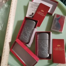 Guitar Lighter and TWO Basic (PLD) Ashtray Litter Containers