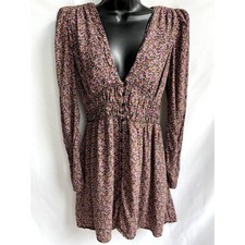 Zara Floral Prairie Dress sz S Long Sleeve Cottagecore Ditsy Fairycore Feminine