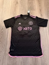 Leo Messi Inter Miami FC Adidas AeroReady Men's 2024 Away Jersey (Black) Size L