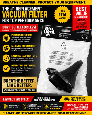 #ad #ad Dirt Devil Power Express Lite Vacuum Cleaner Filter F114 AD40114 OEM Genuine NEW $11.99