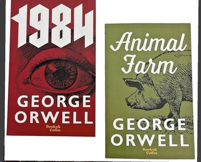1984  & Animal Farm  (Set of 2 Books)  by  George Orwell -NEW