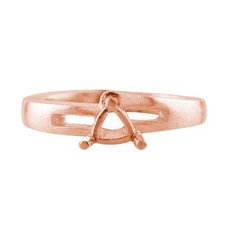 925 Sterling Silver 5mm Trillion Semi Mount Solitaire Ring For Wedding Ring