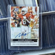 2022 Leaf Pro Set Draft - Autographs #PSA-XW1 Xavier Worthy (AU, RC)