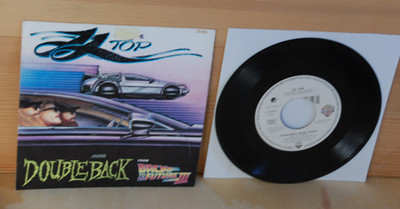 DoubleBack ZZ TOP Back to the future III [vg+] WB 1990 Germany 7'' Vinyl Single