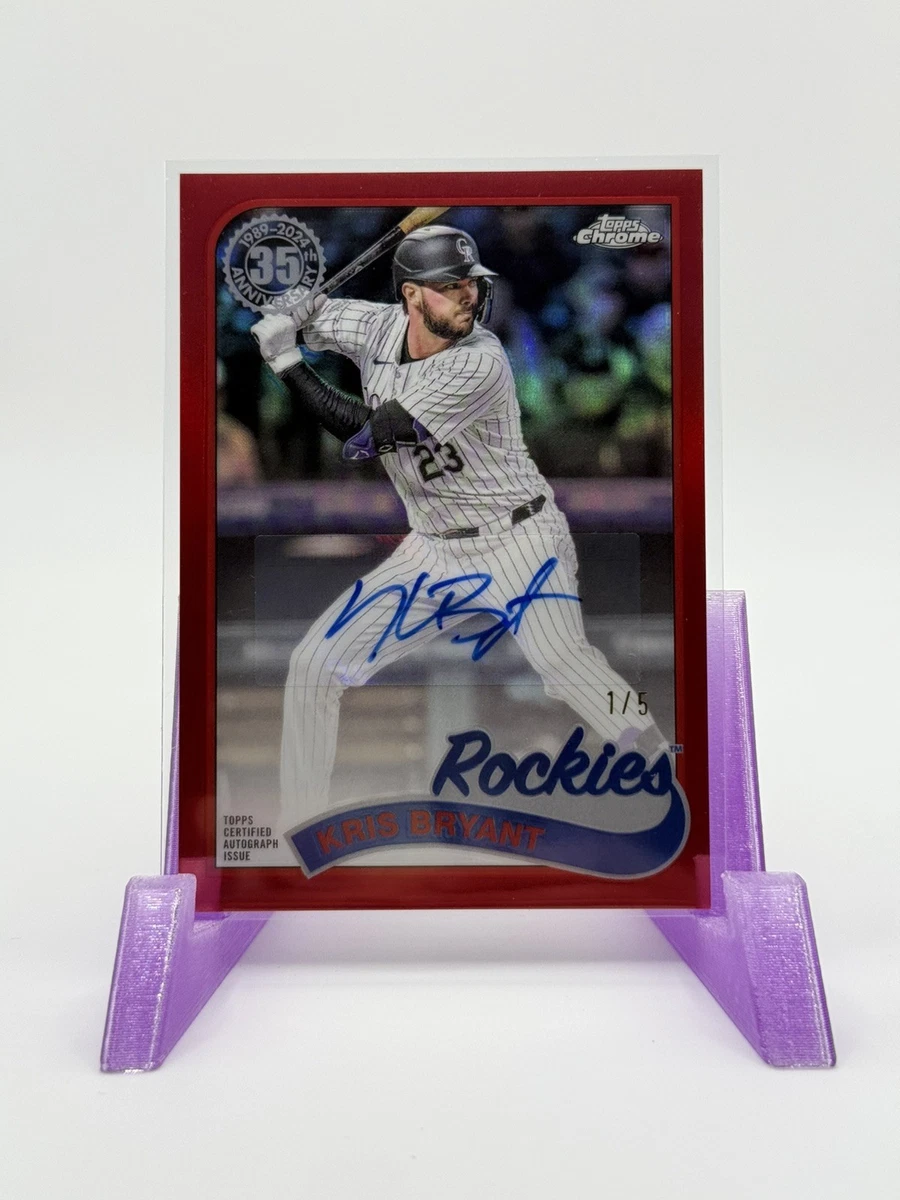 1of1 toppsarchivessignature2022クリスブライアント Kris Bryant Autographed Baseball Sports Trading Cards