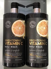 BOTANICAL SPA (JUMBO 2-PK) BRIGHTENING VITAMIN C BODY WASH Hyaluronic Superfruit