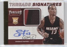 2014-15 Panini Threads Rookie Signatures Prime 10/25 Shabazz Napier #29 Auto 0q0