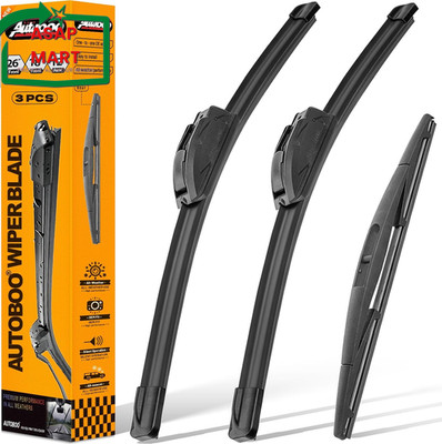 AUTOBOO 26''+18'' Windshield Wipers with 12'' Rear Wiper Blade Replacement for Niss