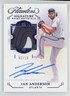 Ian Anderson 2022 Panini Flawless Prime Sapphire Auto /10 Jersey #SPM-IA Atlanta