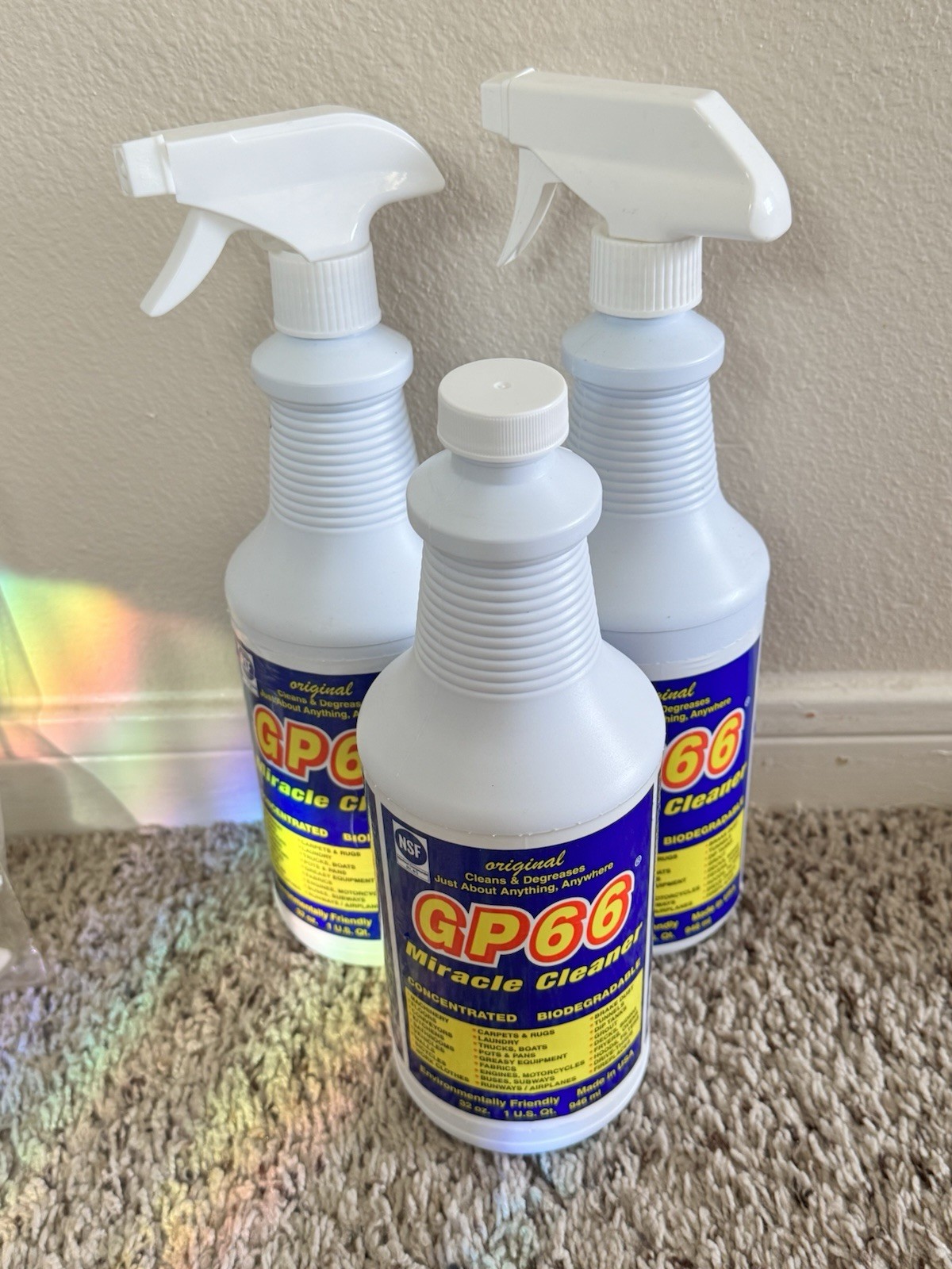 GP66 Miracle Cleaner Concentrated Biodegradable 32 oz READ