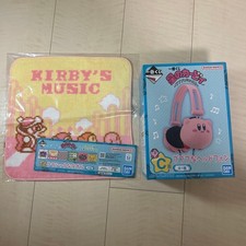 New and unopened Ichiban Kuji Kirby of the Stars Puffy headphones classic