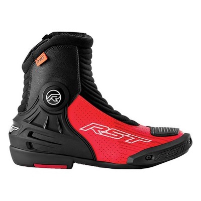 RST Tractech Evo Short D3O Herren Motorrad Motorrad Stiefel Schwarz Rot Weiß
