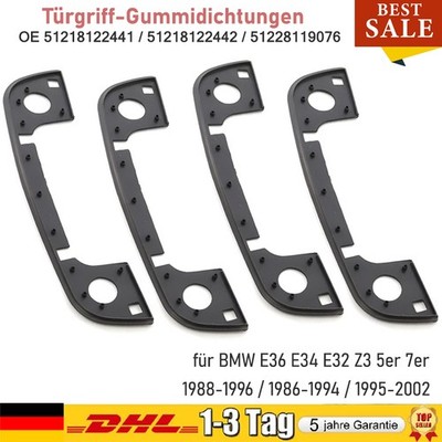 4PCS Türgriffdichtung Gummi Außen für BMW 3/5/7er E32 E34 E36 Gummidichtung