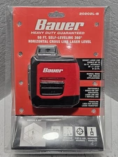 Bauer 20202l-B 50ft Self-Leveling 360 Horizontal Cross-Line Laser Level SEALED