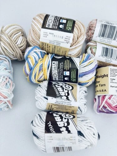 Large Lot Sugar 'N Cream Cotton +Scrub Off +Peaches & Cream DESTASH VTG Yarn image 7