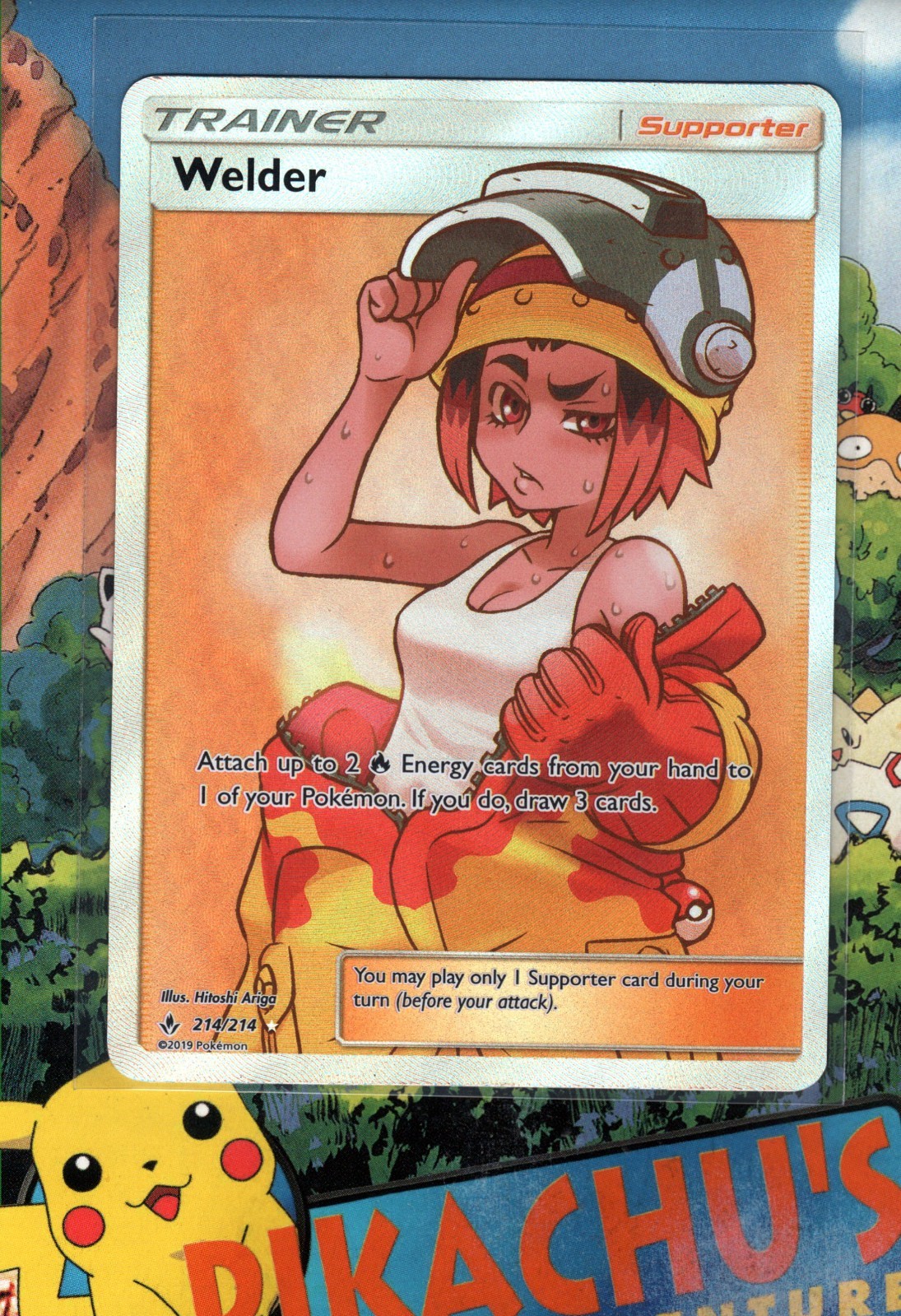 Pokémon TCG Welder 214/214 Unbroken Bonds Full Art NM