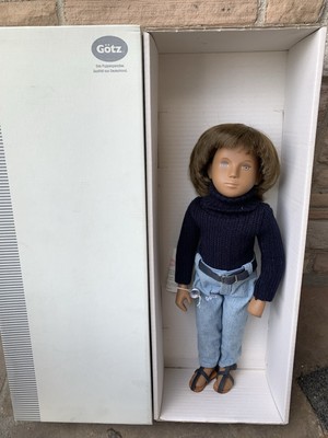 Sasha doll ''Gregor of Germany'' by Gotz Mint In Box W Tags, Bracelet