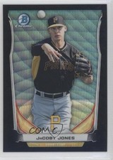 2014 Bowman Draft Top Prospects Chrome Black Wave Refractor JaCoby Jones 3d5