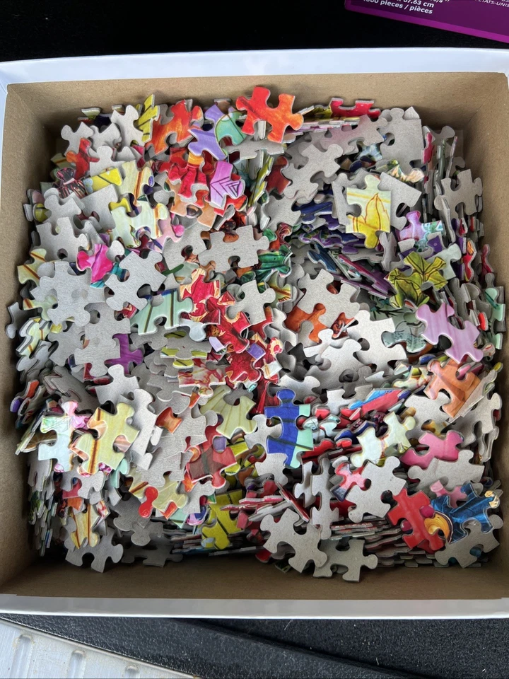 Eurographics Puzzle 1000 Piece Jigsaw Puzzle Asian Paper Umbrellas USA Used - Image 3 of 4