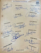 TOTTENHAM HOTSPUR SPURS X 15 ORIGINAL AUTOGRAPHS HODDLE VILLA 1982 signed POW#99