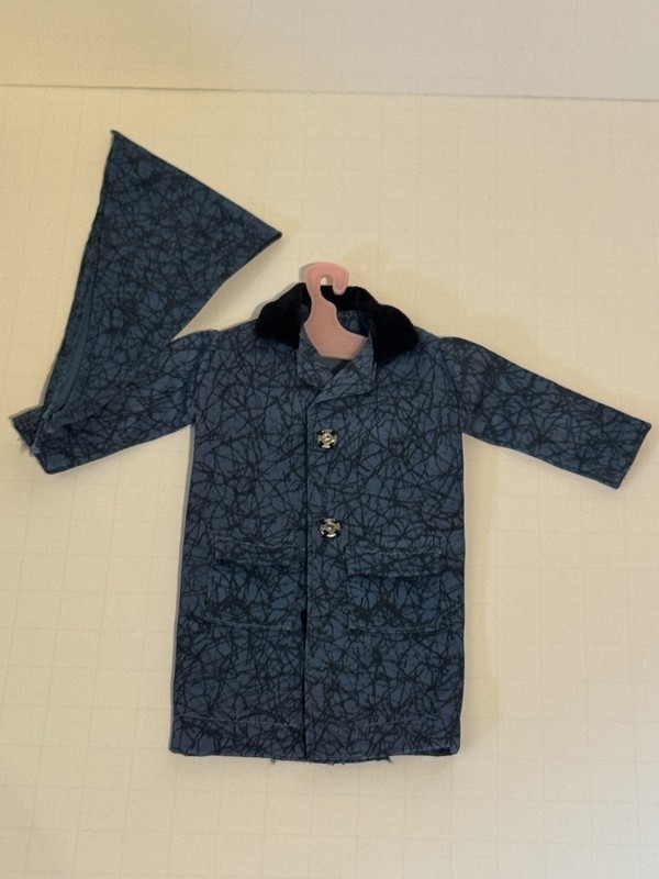Vintage Ideal Tammy doll "Puddle Jumper" Coat and Scarf Near Mint