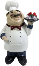 Italian Chef Kitchen Decor - Welcome Chef Statue and Collectible Figurine