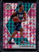 2019-20 Panini Mosaic PJ Washington Jr. RC Camo Pink Rookie #213 Hornets