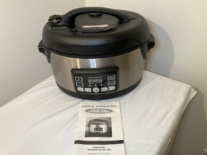 Cook’s Essentials Electric Oval Pressure Cooker 5.25 qt. Model 99725 Never Used