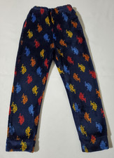 U.S. Polo Assn. Pajama Fleece Pants Boys Size 8 Navy Multicolor All over Print