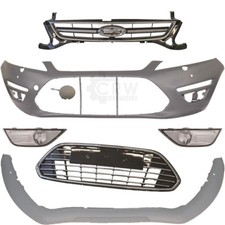 Set Stoßstange vorne+Nebel+Zubehör für Ford Mondeo IV Bj. 10-14 PDC SRA