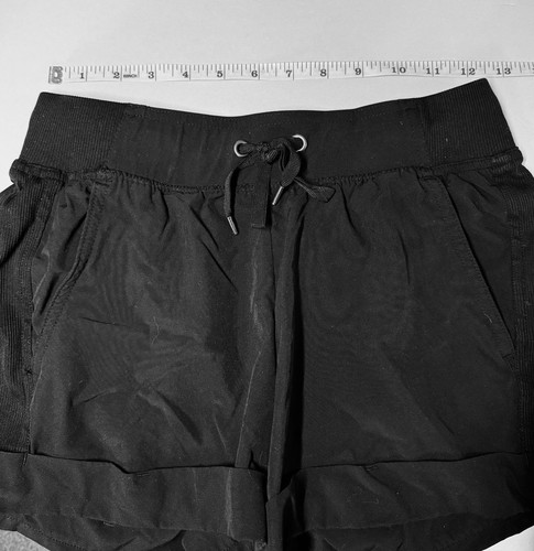 CHAMPION Women’s Black Elastic Waist Lightweight Stretch Shorts Size XS (Bx 25) - Picture 6 of 9