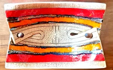 MCM Ceramic Art Signed by V. Stoyanov Vintage/RARE