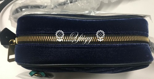 🐼💦 J. Bolso Bandolera Crew 🐼💦 Terciopelo Azul Marino Sello 🐼 W1 - Imagen 3 de 3