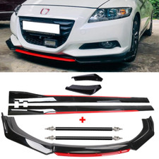 For Honda Cr-z Gloss Black Strut Rod Front Bumper Lip Spoiler Splitter J For Honda Cr-z Gloss Black Strut Rod Front Bumper Lip Spoiler Splitter J
