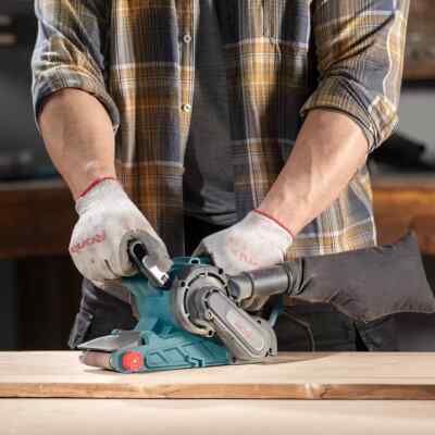 RONIX Tools Bandschleifer 76x533 mm, 240V/ 1050 W mit Absaugung Holzschleifer