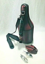 Caddy O Wine Caddy Bottle Carrier Tote Leather Cooler Chiller Tools-No Corkscrew