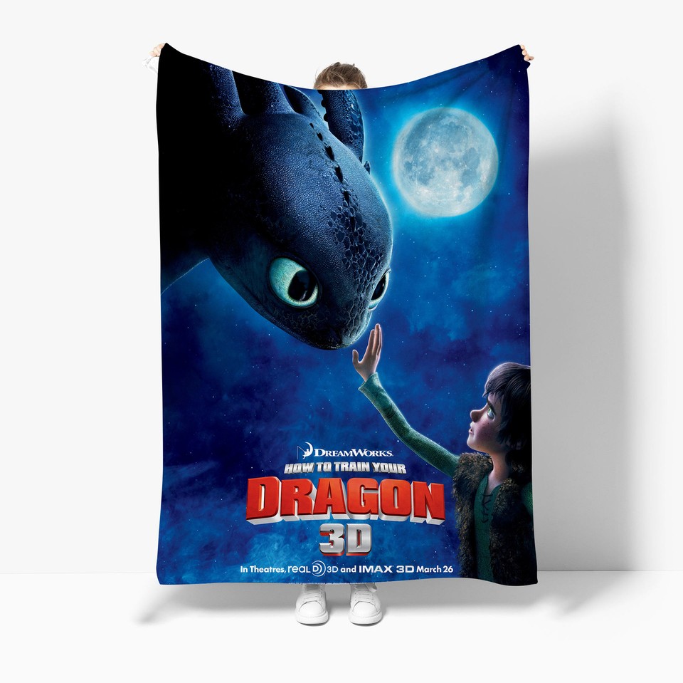 How to Train Your Dragon Blanket Toothless Warm Large Soft Winter
