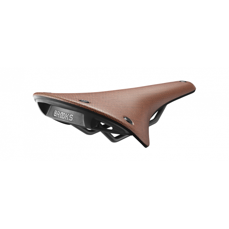 Brooks Cambium C17 all Weather Sella Frame in Acciaio, Bronzo/Arancio