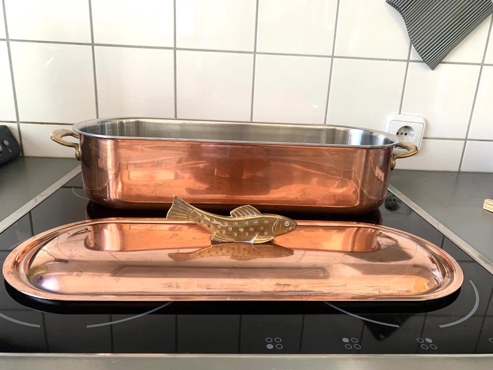 Gourmet Kupfer Fischdampfgarer - Spring Culinox Suisse - aus dem 80ern - Bild 2 von 4