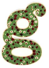 flower letter g fabric applique iron on not embroidered 3.5 inch 1pc
