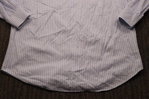 Peter Millar Designer Nanoluxe Shirt Soft Woven Long Sleeve Buttoned Men 17 Tall - Picture 6 of 13