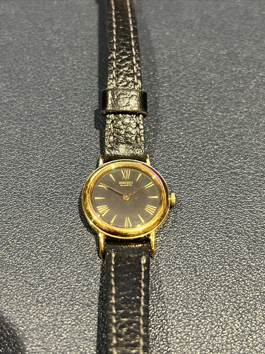 Vintage Seiko Ladies Quartz Watch with Leather Band (1N00-0040) | eBay