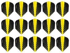 5 New Sets Harrows Quantum Standard Dart Flights - Yellow