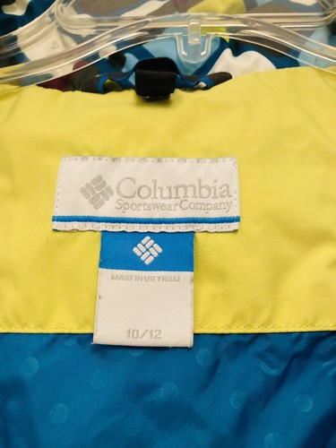 Columbia Girls Shell ONLY Bugaboo Parka Jacket Waterproof 10 / 12 Geometric - Picture 4 of 9