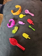 Lot Of 10 Misc Toy Doll Accessories- Ea Piece Approx .5inx1in