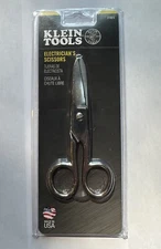 Klein Tools 2100-5 Electrician Scissors for Heavy-Duty Cutting, Made in USA,